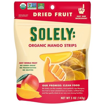Solely Dried Mango Strips 5.0 oz
