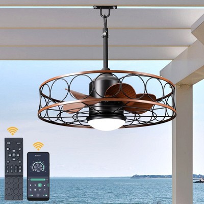 Bella Depot Outdoor Plug Ceiling Fan with Light