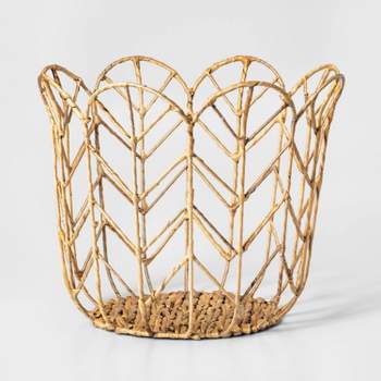 Tulip Shaped Kids' Woven Basket - Pillowfort™