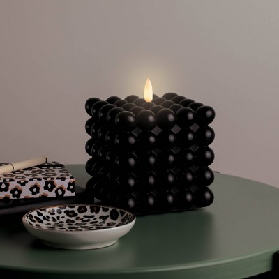 Teen 4" Flameless Square Bubble Candle - West & Arrow
