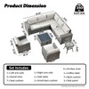 XIZZI Premium Outdoor Swivel Chair Sofa Set in 7 Colors, Modular Patio Seating with Swivel Chairs, Add-Ons Like Coffee Table and Fire Pit - 3 of 4