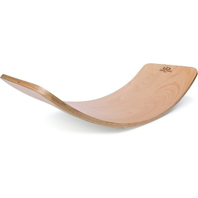 Kinderfeets Original Kinderboard Versatile Waldorf Wood Balance Board, Natural