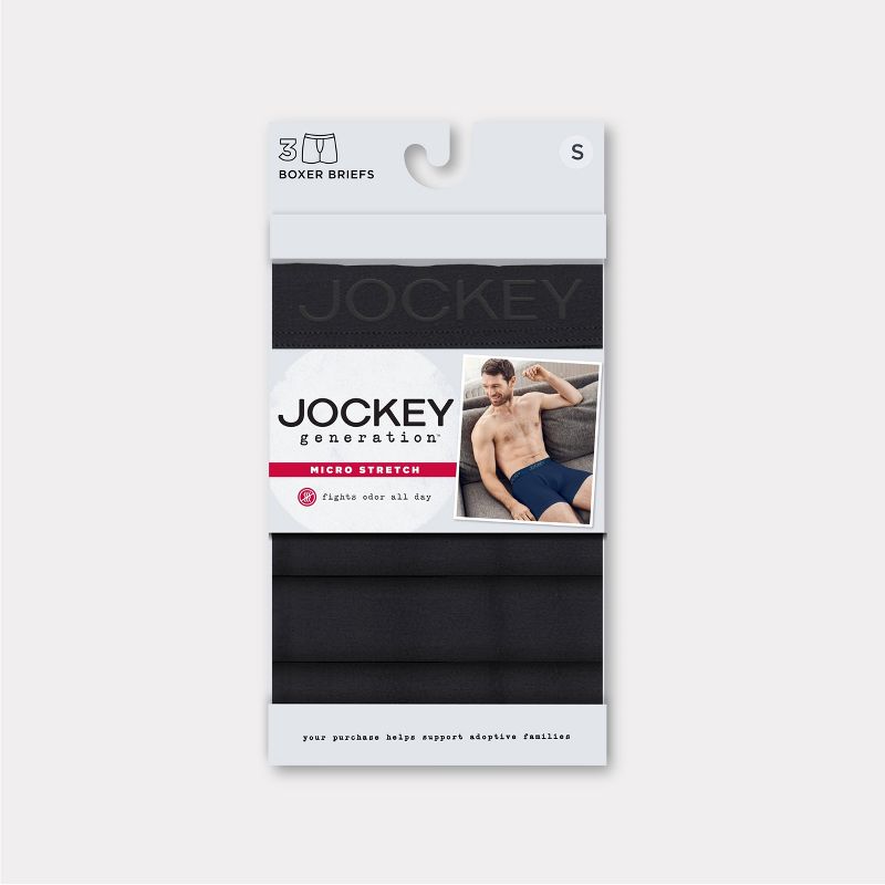 Jockey Generation™ Men's Microfiber Stretch 3pk Boxer Briefs, 6 of 10