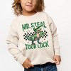 The Juniper Shop Mr. Steal Your Luck Dinosaur Toddler Sweatshirt - 3 of 4