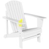 Outsunny Oversized Adirondack Chair, Outdoor Fire Pit and Porch Seating, Classic Log Lounge w/ Built-in Cupholder for Patio, Backyard - 4 of 4
