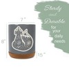 Elanze Designs Kitchen Utensil Holder With Non Slip Cork Base Large 8 Inch Ceramic Storage Crock Forest Animal Countertop Organizer Sly Floral Fox - 2 of 4