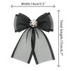 INSPIRE CHIC Women's Mesh Elegant Solid Color Beads Rhinestone Bow Tie - 2 of 4