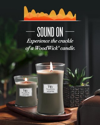 Large Hourglass Jar Candle with Wooden Lid, Café Sweets Trilogy