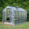 Aoodor Walk-in Greenhouse Polycarbonate Panel Hobby Greenhouses with Aluminum Frame Heavy Duty with 1 Vent Window & Lockable Door - 2 of 4