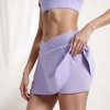 Anna-Kaci Active Women's V Crossover Waist Tennis Skort with Built-In Shorts and White Trim Detail - 3 of 4