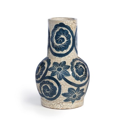 Park Hill Collection ECL00676 Glazed Stoneware Bud Vase Yellow-Orange Ceramic 3.75-inch 
