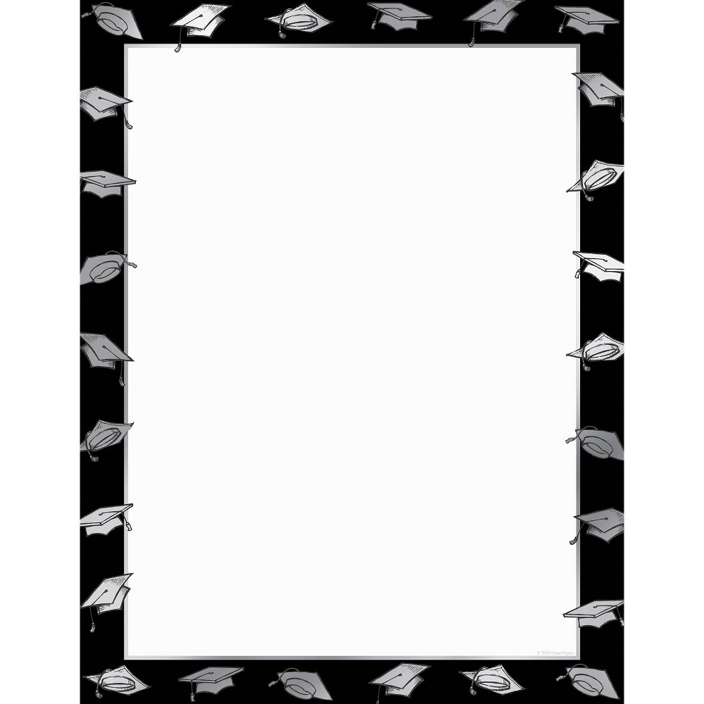 Photos - Accessory 40ct Polished Grad Foil Letterhead White: Great Papers! Stationery for Graduation Announcements & Invitations
