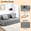 Folding Sofa Bed, Foldable Couch Bed with Pillow, Convertible Sleeper Chair Folding Sofa Mattress, Futon Floor Couch for Living Room/Bedroom/Guest - 3 of 4