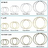 120pcs Beading Hoop Findings, 3-Color Open Bezel Circle Earring Hoops for DIY Jewelry Making - 2 of 4