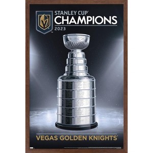Trends International NHL Vegas Golden Knights - 2023 Stanley Cup Team Logo Framed Wall Poster Prints - 1 of 4