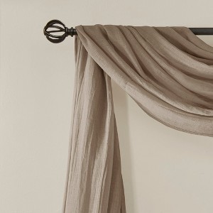 Gracie Mills Gayle Lightweight Crushed Sheer Window Scarf - 1 of 4