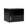 Resenkos Set of 2 Modern Floating Bedside Wall Mounted Nightstand with Drawer for Bedroom, Black - 3 of 4