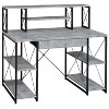 TiramisuBest Writing Desk With Drawer with Brown+White for Writing Desk - 4 of 4