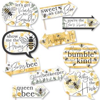 Big Dot Of Happiness Little Bumblebee - Cupcake Decoration - Bee Baby  Shower Or Birthday Party Cupcake Wrappers And Treat Picks Kit - Set Of 24 :  Target