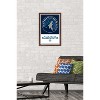 Trends International NBA Minnesota Timberwolves - Logo 21 Framed Wall Poster Prints - 2 of 4