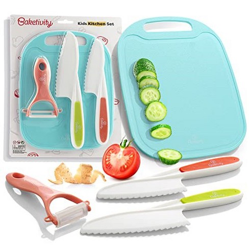 Baketivity Kid Safe Plastic Knives For Real Cooking With Cutting