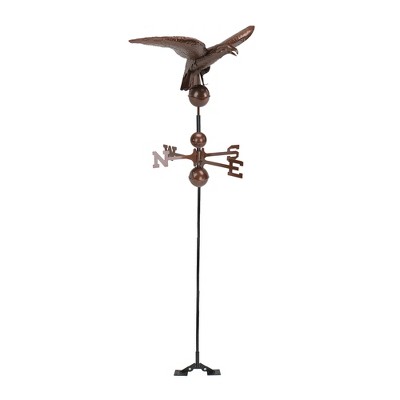 Northlight 3' Polished Eagle Outdoor Garden Weathervane - Chocolate 