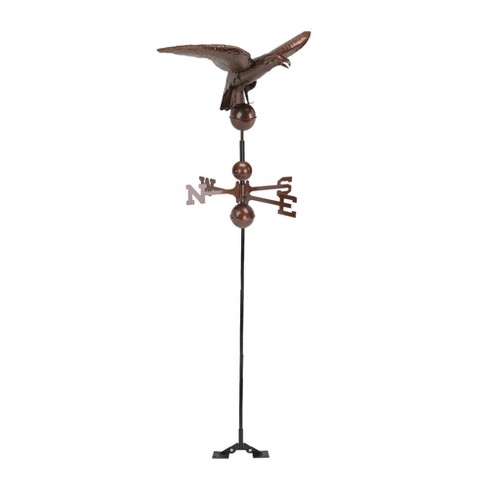 Northlight 3' Polished Eagle Outdoor Garden Weathervane - Chocolate ...