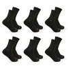 Fruit of the Loom Women's 6pk Mid Crew Socks - Black - 3 of 4