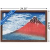 Trends International Fine Wind, Clear Morning by Katsushika Hokusai Framed Wall Poster Prints - 3 of 4