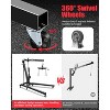 2-Ton Shop Crane with Lever, Hydraulic Folding Engine Hoist w/6 Steel Casters - Lift Car Transmissions, Boat Motors, Farm Equipment (Net Wt. 168 Lbs) - 3 of 4