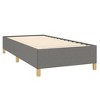 vidaXL Bed Frame Dark Gray 39.4 in.x74.8 in. Twin Fabric - 4 of 4