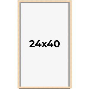 PosterPalooza | Classic Modern Yellow Picture Frame - UV Acrylic, Foam Board Backing, Hanging Hardware - 1 of 4
