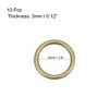 Unique Bargains Zinc Alloy Craft DIY Accessories Hardware Bag Belt O-Ring Buckles 10 Pcs - 2 of 3