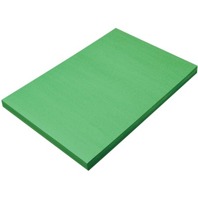 SunWorks Heavyweight Construction Paper, 12 x 18 Inches, Holiday Green, 100 Sheets