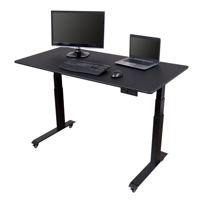 Stand Up Desk Store Dual Motor Electric Adjustable Height Standing Desk with EZ Assemble Steel Frame, 1 of 5