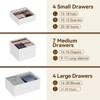 15 Drawers Dresser, Large Chests of Drawers, Fabric Storage Dresser Organizer Unit, for Closet, Hallway, Living Room, White - 2 of 4