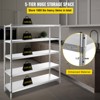 VEVOR Stainless Steel Shelving 60x18.5 Inch 5 Tier Adjustable Shelf Storage Unit Stainless Steel Heavy Duty Shelving, Silver - 4 of 4