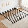 6 Inch Metal Platform Bed Frame with Steel Slat Support, Mattress Foundation and No Box Spring Needed, Easy Assembly, Black - 3 of 4