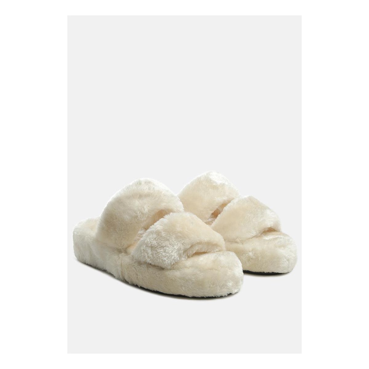 Обувь London Rag Womens Fur Slip On s Flat 10 — фото 2