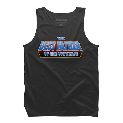 Men's Design By Humans The Best Father of the Universe By Melonseta Tank Top