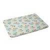Jacqueline Maldonado Tulips and Lattice Memory Foam Bath Rug Natural - Deny Designs: Abstract Microfiber, Machine Washable - 2 of 4