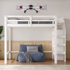 Whisen 93.8''L*57''W Wood Full Size Loft Bed with Built-in Storage Wardrobe and Staircase, Maximized Space - 2 of 4