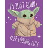 Girl's Star Wars The Mandalorian The Child Looking Cute T-Shirt - 2 of 4