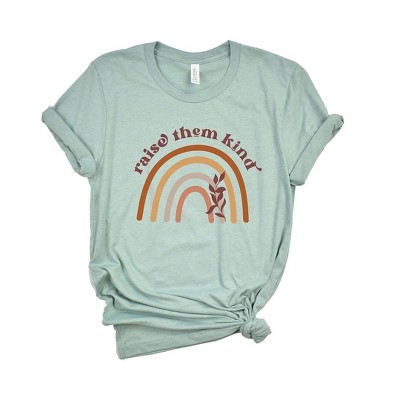 Simply Sage Market Women's Raise Them Kind Rainbow Short Sleeve Graphic Tee