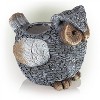 Alpine Corporation 15" Wide Polyresin Indoor Outdoor Novelty Planter Gray: Animal Shaped, Tabletop Decor, No Drainage Hole - 3 of 4