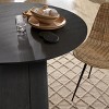 46'' KD Manufactured Wood Foild with Grain Paper Round Top Pedestal Dining Table-Maison Boucle - 3 of 4