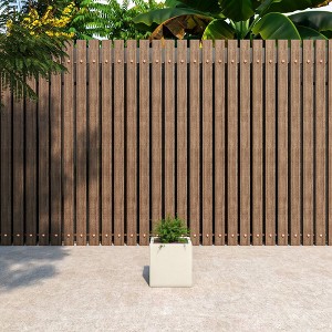 LeisureMod Fern Fiberstone Square Planter Pot for Indoor and Outdoor Use - 1 of 4