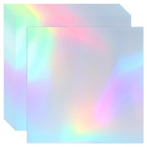 Unique Bargains DIY Scrapbook Poster Metallic Iridescent Mirror Foil Cardstock - 1 of 4