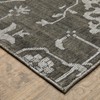 Oriental Weavers Intrigue INT09 Grey/ Ivory Indoor Area Rug - 2'3" x 7'6" - 2 of 4