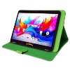 LINSAY 10.1" Octa Core  256GB Storage Android 15 Tablet with Green Leather Case - 2 of 3
